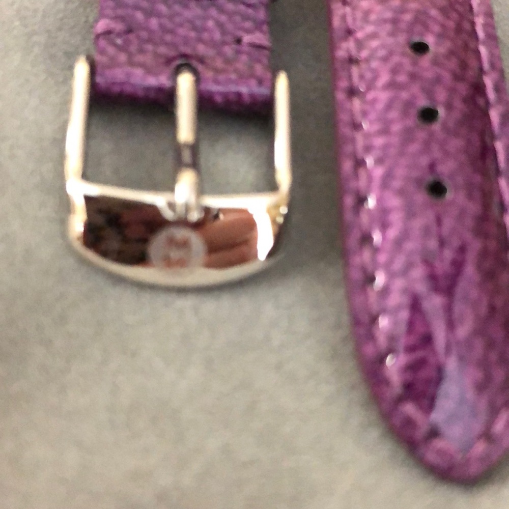 Michele Purple Patent Leather Strap 16 mm - Picture 3 of 3